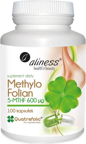 Methylfolaat Methylo Folian 5-MTHF 600 mcg 100 capsules Aliness