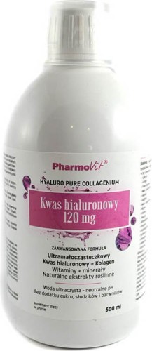 Acide hyaluronique de poids moléculaire ultra bas 120 mg 500 ml PharmoVit