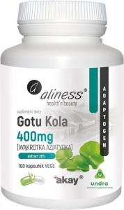 Asiatic Pennywort Gotu Kola 400 mg 100 gélules Aliness