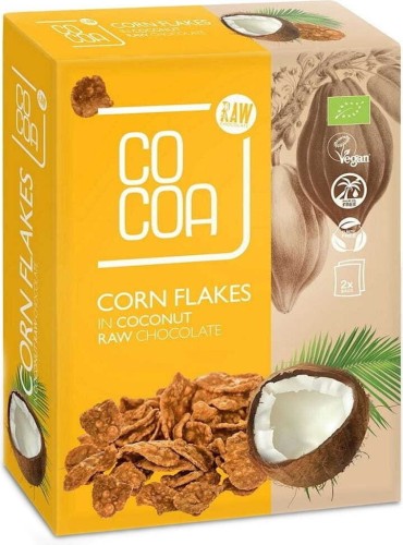 BIO CORN FLAKES IN KOKOSNOOT CHOCOLADE (2 x 100 g) 200 g - CACAO