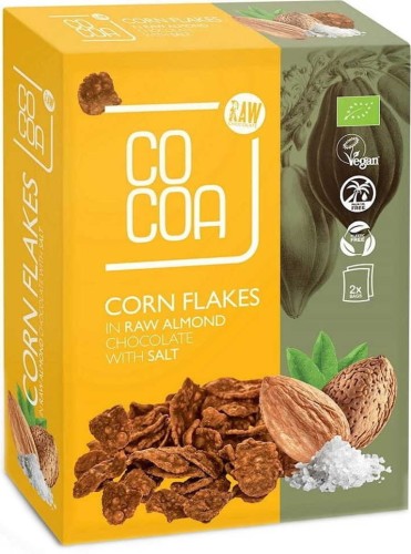 CORN FLAKES IN AMANDELCHOCOLADE MET BIOZOUT (2 x 100 g) 200 g - CACAO