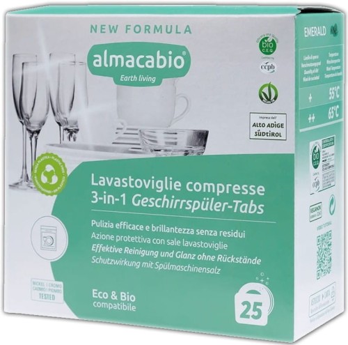 VAATWASSER TABLETTEN 3 in 1 ECO 25 stuks - ALMACABIO