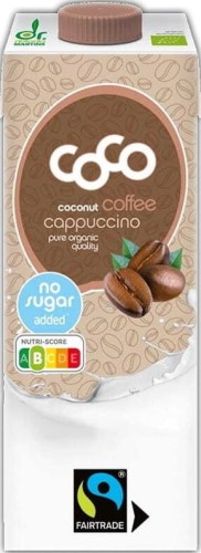CAPPUCCINO KOKOSNOOT ZONDER TOEGEVOEGDE SUIKERS FAIR TRADE BIO 1 L - COCO (DR MARTINS)