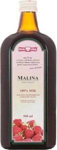 Malina sok 100% bez cukru 500 ml Polska Roża