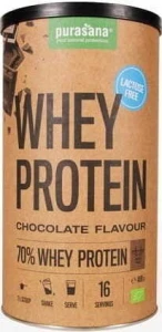 WHEY EIWIT ISOLAAT CHOCOLADE SMAAK GLUTENVRIJ BIO 400 g - PURASANA