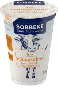 ŚMIETANKA 30 % BIO 200 g - SOBBEKE