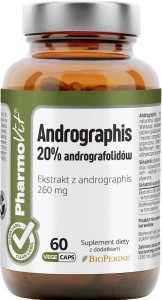 ANDROGRAPHIS 60 CAPSULES 19,38 g - PHARMOVIT (CLEAN LABEL)