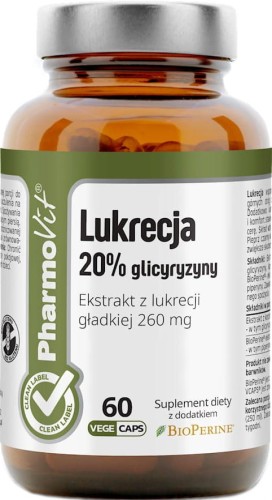 LUKRECJA 60 CAPSULES 21.78 g  - PHARMOVIT (CLEAN LABEL)