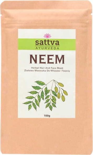 MASECZKA ZIOŁOWA DO TWARZY I WŁOSÓW NEEM 100 g - SATTVA