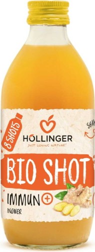 APPEL FRUIT SHOT - ACEROLA MET GEMBER VOOR BIO IMMUNITEIT 330 ml - HOLLINGER