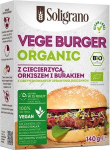 CIDER BURGER WITH AND BEETROOT BIO 140 g - SOLIGRANO