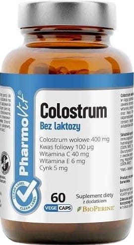 COLOSTRUM 60 CAPSULES 35.13 g - PHARMOVIT (CLEAN LABEL)