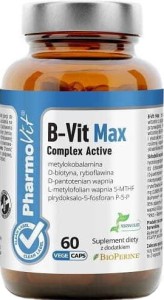 WITAMINA B COMPLEX 60 KAPSUŁEK 31,2 g - PHARMOVIT (CLEAN LABEL)
