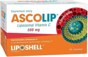 Liposomal vitamin C 500mg Liposomal Vitamin C 30 sachets of 5g cherry-flavored AscoLip