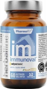 Immunovale immuniteit met toevoeging van BioPerine 60 capsules Vcaps PharmoVit Herballine