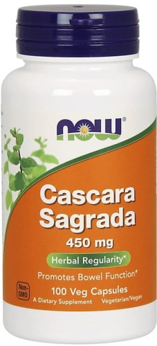 Cascara Sagrada Kora szaklaka amerykańskiego 450 mg 100 kapsułek Now Foods