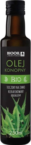 KOUDGEPERSTE HENNEP OLIE ONGEFINANEERD BIO 250 ml - BIOOIL