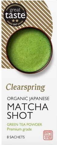 Matcha japońska Premium Grande sproszkowana BIO 8 x 1 g Clearspring