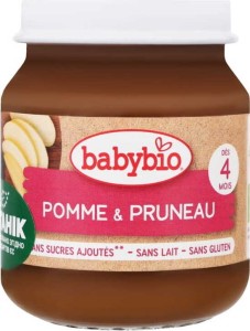 Appel-pruimendessert vanaf 4 maanden glutenvrij BIO 130 g BabyBiog