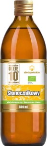 SUNFLOWER OIL COLD-PRESSED BIO 500 ml - ZŁOTO POLSKIE