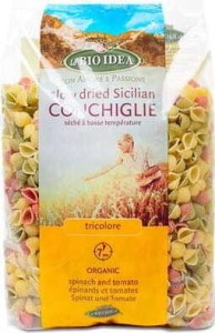 NOODLES COQUILLES TROIS COULEURS BIO 500 g - LA BIO IDEA