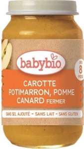Eend met wortel, pompoen en appel vanaf 8 maanden glutenvrij BIO 200 g BabyBio