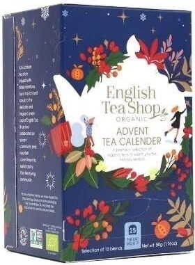 Herbatki ziołowe kalendarz adwentowy (25x2) BIO 37,5 g English Tea Shop