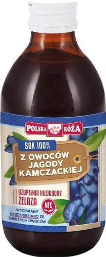 Kamchatka berry fruit juice 100% 250 ml Polska Roża