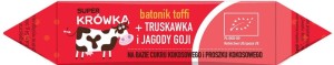 Gluten-free toffee bar with strawberry and goji berries BIO 30 g Super Krówka
