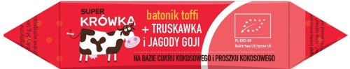 Gluten-free toffee bar with strawberry and goji berries BIO 30 g Super Krówka