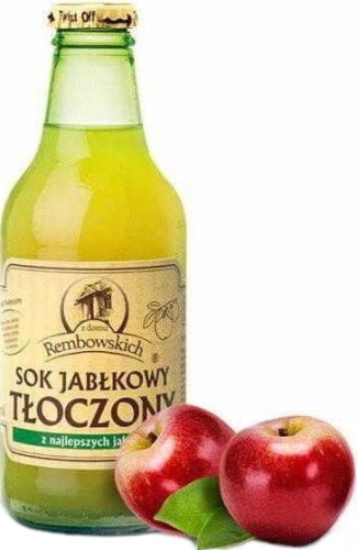 Sok jabłkowy tłoczony 250 ml Rembowscy