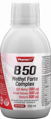 Vitamin B50 Methyl Forte Complex Folic acid biotin 250ml PharmoVit