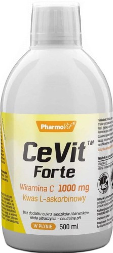 Vitamin C L-ascorbic acid CeVit Forte 1000mg 500ml PharmoVit