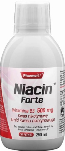 Vitamin B3 Niacin Niacin Forte nicotinic acid amide nicotinic acid 500mg 250ml PharmoVit