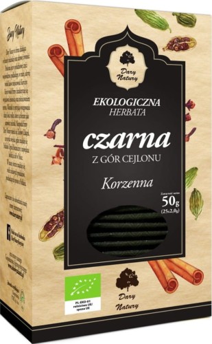 SPICY BLACK TEA BIO (25 x 2 g) - DARY NATURY