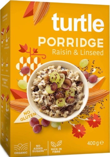 RAISIN-LINSEED PORRIDGE GLUTEN-FREE BIO 400 g - TURTLE