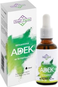 VITAMIN ADEK IN DROPS (700mcg+2000IU+100mcg+12mg) 30 ml - SOUL FARM
