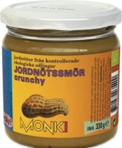  Peanuts cream crunchy with sea salt BIO 330 g - Monki