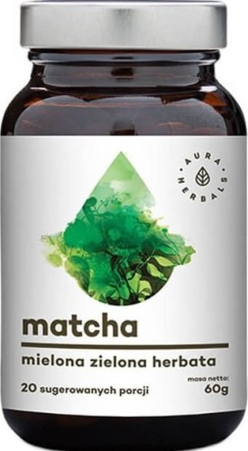 Matcha 100% green tea in a form of powder 60g Aura Herbals