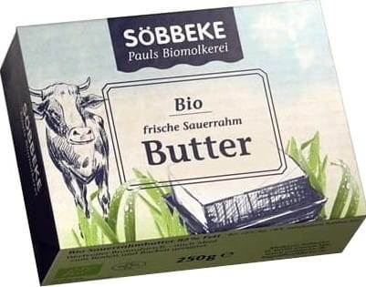 BUTTER CUBE 82% DE GRAISSE BIO 250 g - SOBBEKE