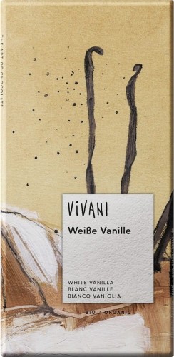 WITTE CHOCOLADE MET VANILLE BIO 100 g - VIVANI