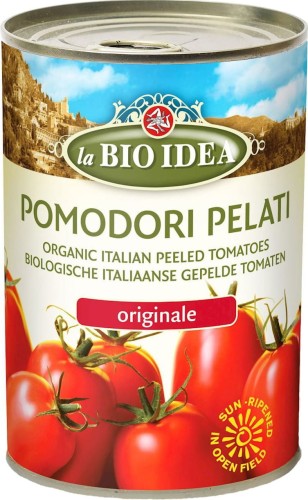 CANNED PELATI TOMATOES BIO 400 g - LA BIO IDEA