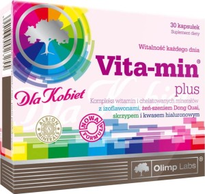 Witaminy i minerały dla kobiet + kwas hialuronowy Vita-min plus 30 kapsułek Olimp labs