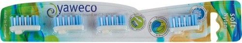 Toothbrush head for replacement nylon soft (4 pcs.) - YAWECO