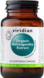 Organic Ashwagandha 60 capsules Viridian