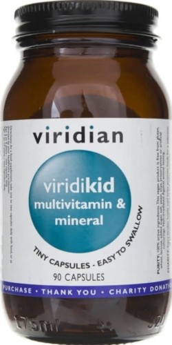 Vitaminen en mineralen Viridikid 90 Viridian-capsules
