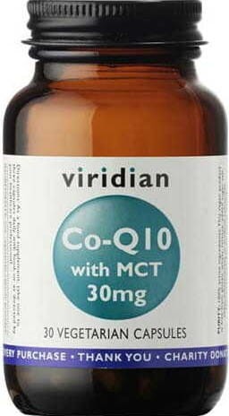 Co-Q10 with MCT 30mg 30 capsules Viridian
