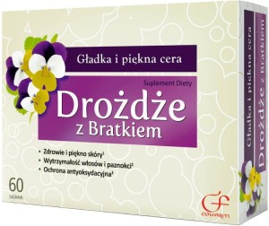 Drożdże z bratkiem 60 tabletek Colfarm