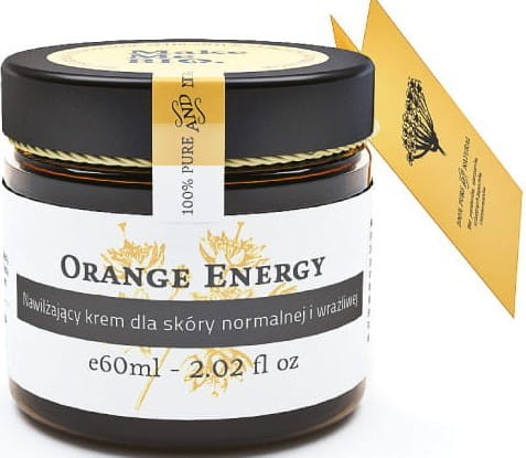 MOUSTURIZING CREAM FOR NORMAL SKIN 60ml ORANGE ENERGY MAKE ME BIO