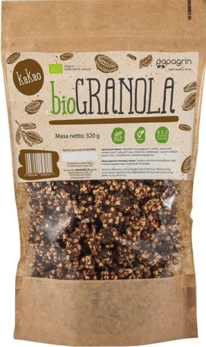 MUESLI CON CACAO BIO 320 g - PAPAGRIN